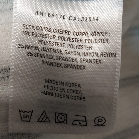 Deletta Anthro white green peplum top Small - Picture 10 of 10